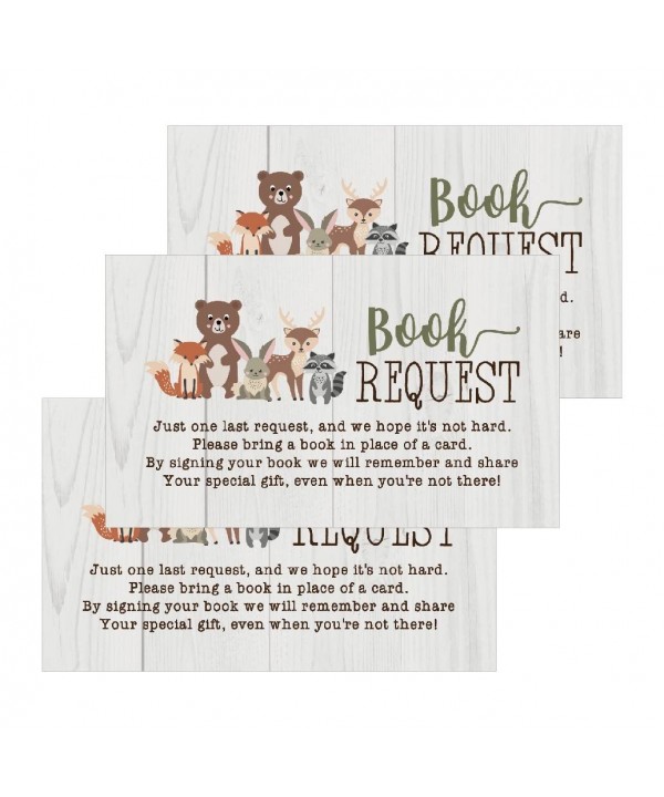 Woodland Request Animals Invitations Business