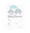 Elephant Shower Invitations Count Envelopes
