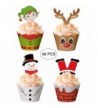 Christmas Cupcake Toppers Wrappers Supplies