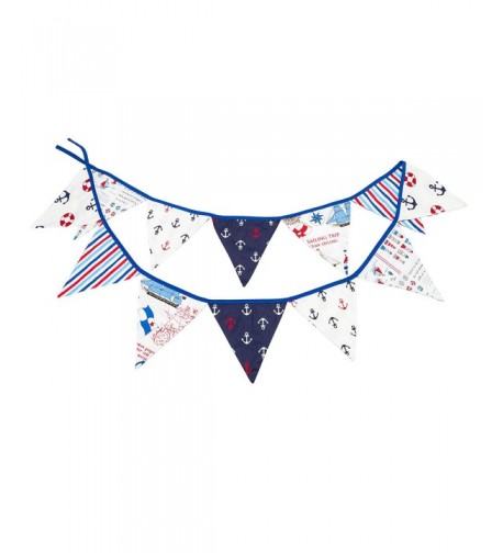 LOVENJOY Cotton Nautical Pennant Birthday