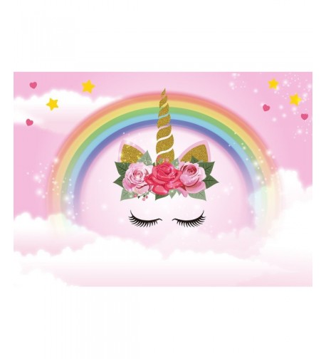 Unicorn Backdrop Birthday Background Dessert