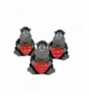 VALENTINE VINYL GORILLAS HEARTS DOZEN