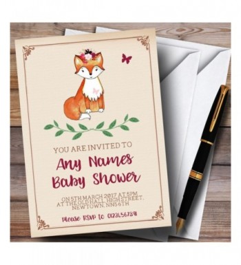 Cute Woodland Invitations Baby Shower