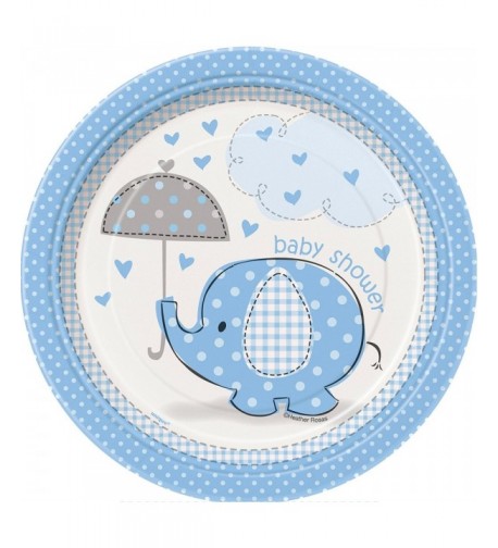 Elephant Shower Dessert Plates Count