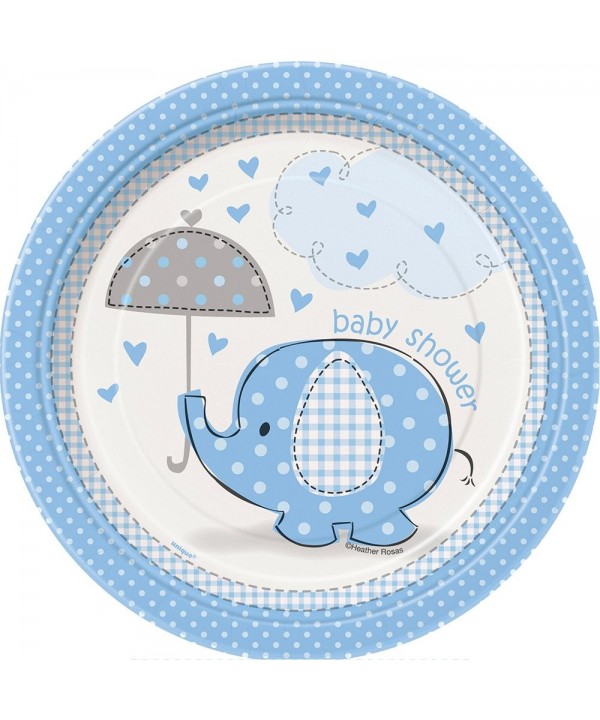 Elephant Shower Dessert Plates Count