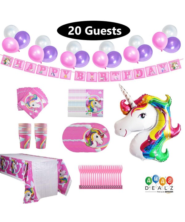 Unicorn Birthday Supplies Favor Design