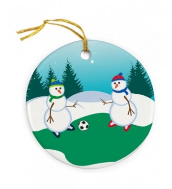 ChalkTalkSPORTS Porcelain Ornament Kickoff Christmas