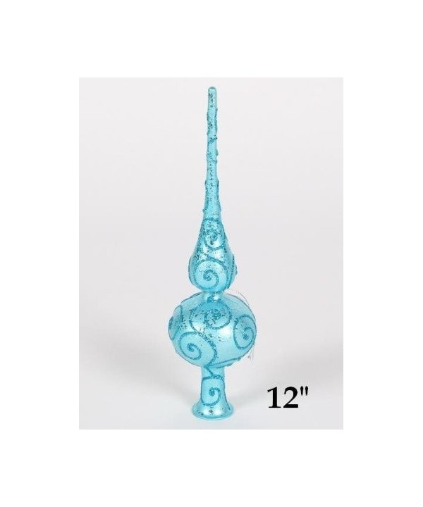 Winterland WL TOPPER 12 AQ Finial Topper Glitter