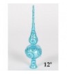 Winterland WL TOPPER 12 AQ Finial Topper Glitter