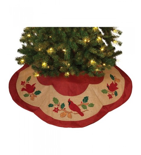 Gerson Poly linen Burlap Tree Skirt