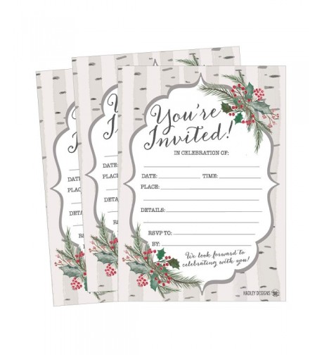 Christmas Invitations Invitation Anniversary Housewarming