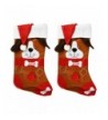 Set Christmas Holiday Embroidered Stocking