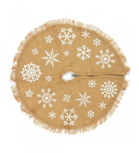 Juvale Christmas Tree Skirt Snowflake Themed