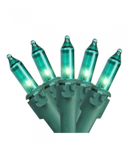 Teal Mini Christmas Lights Spacing