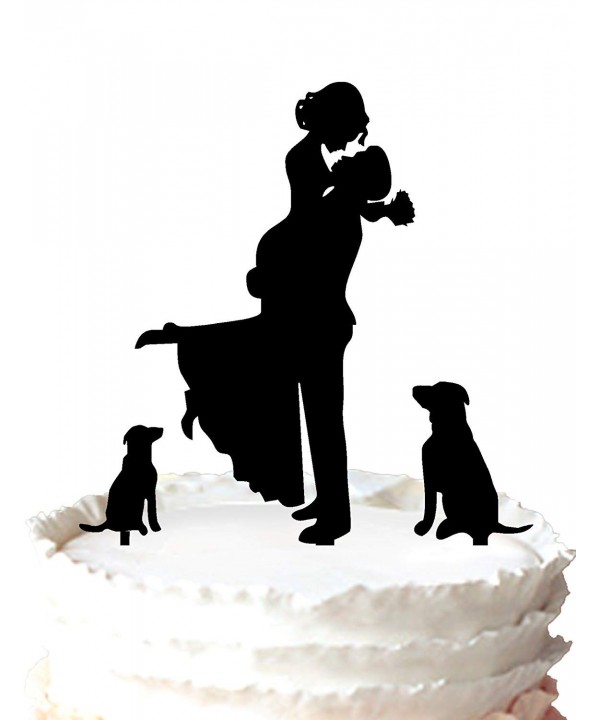 Buythrow Unique Wedding Topper Silhouette