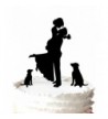 Buythrow Unique Wedding Topper Silhouette