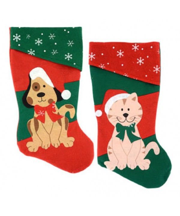 Pack Christmas House Stockings Inch