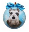 Schnauzer Christmas Ornament Shatter Personalize