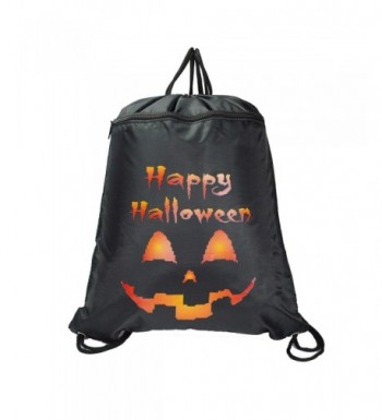 DALIX HALLOWEEN Pumpkin Drawstring Backpack