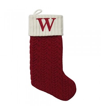 Nicholas Monogram Embroidered Christmas Stocking