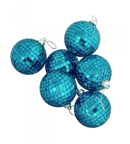 Northlight Peacock Mirrored Christmas Ornaments