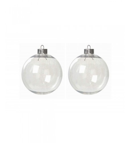 Kanonaki Clear Plastic Round Ornaments