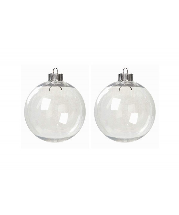 Kanonaki Clear Plastic Round Ornaments