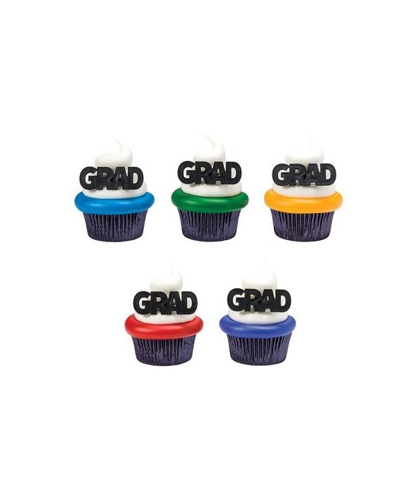 Block Letter Graduation Cupcake Toppers