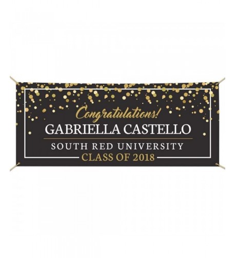 GiftsForYouNow Congratulations Personalized Graduation Banner