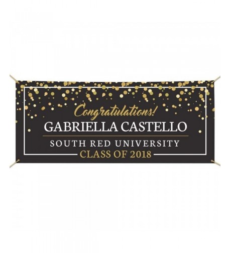 GiftsForYouNow Congratulations Personalized Graduation Banner