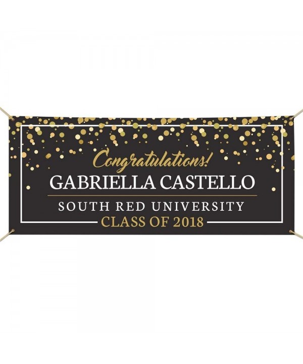 GiftsForYouNow Congratulations Personalized Graduation Banner