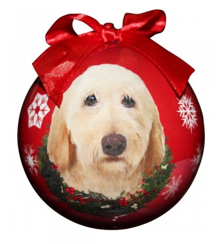 Labradoodle Christmas Ornament Shatter Personalize