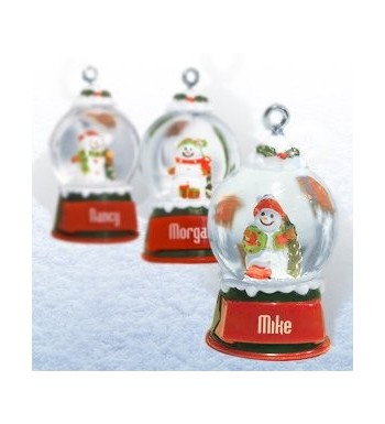 Ganz Snowglobes Courtney Personalized Christmas