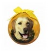 Yellow Christmas Ornament Shatter Labrador