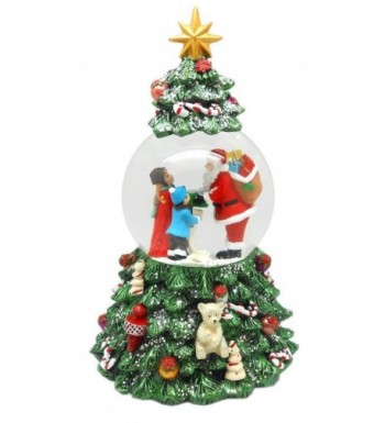 Lightahead Christmas Figurine Revolving Polyresin