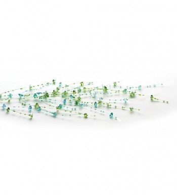 Beaded Garland Spring Green Blue