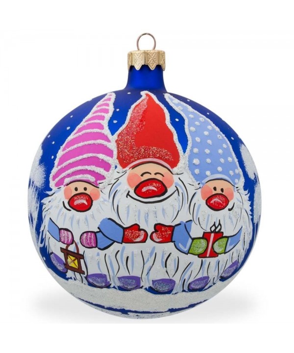 BestPysanky Gnomes Smiling Christmas Ornament
