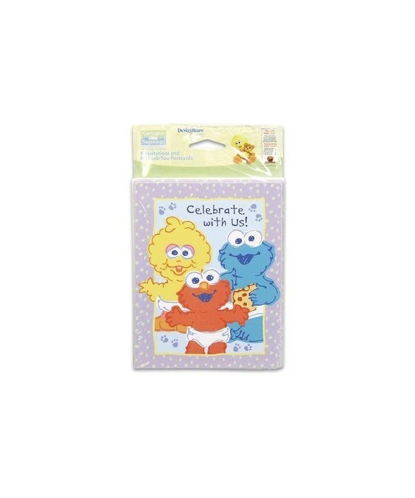 Sesame Street Invitations Thank Cards