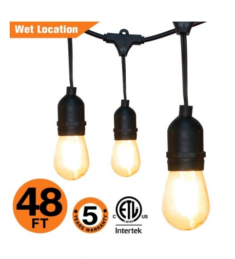 OOOLED Weatherproof Incandescent Included Perfect Lights Black