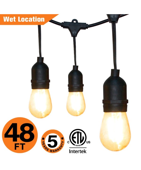 OOOLED Weatherproof Incandescent Included Perfect Lights Black