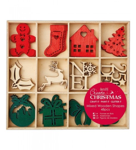 Docrafts create Christmas Wooden Natural