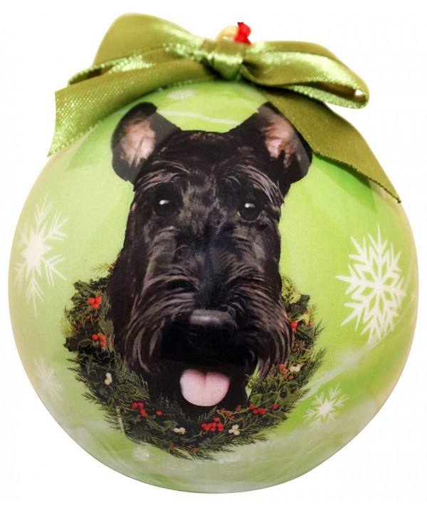 Scottie Christmas Ornament Shatter Personalize