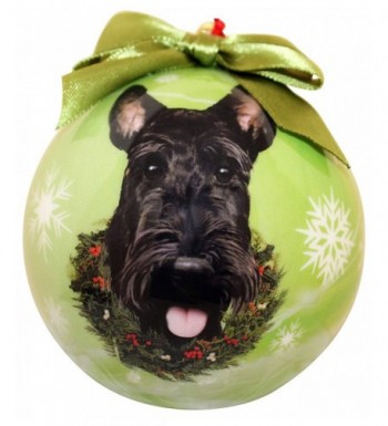 Scottie Christmas Ornament Shatter Personalize