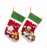 Applique Christmas Stockings Adorable Embroidered