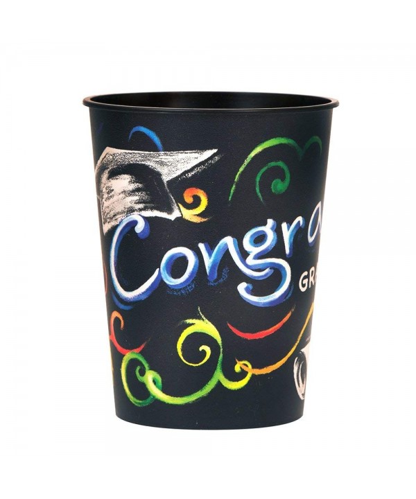 16oz Chalkboard Graduation Plastic Cup