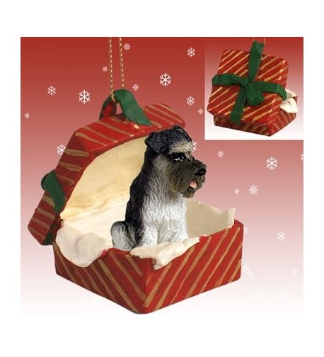 SCHNAUZER Uncropped Christmas Ornament RGBD103B