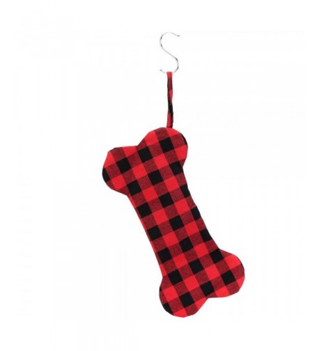 Buffalo Plaid Christmas Stocking Ornament