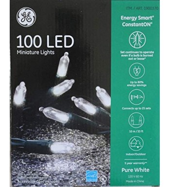 GE 100 LED Miniature Lights