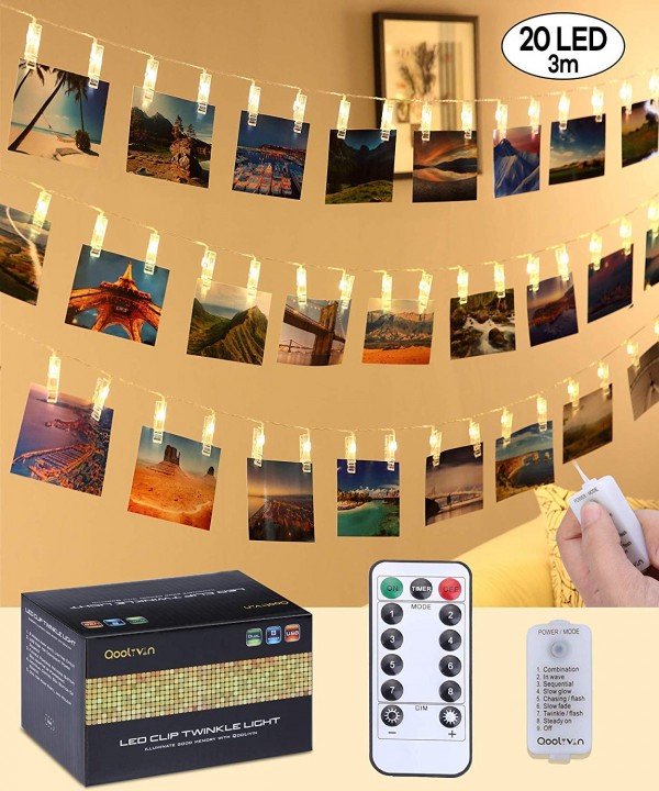 LED Photo Clip String Lights