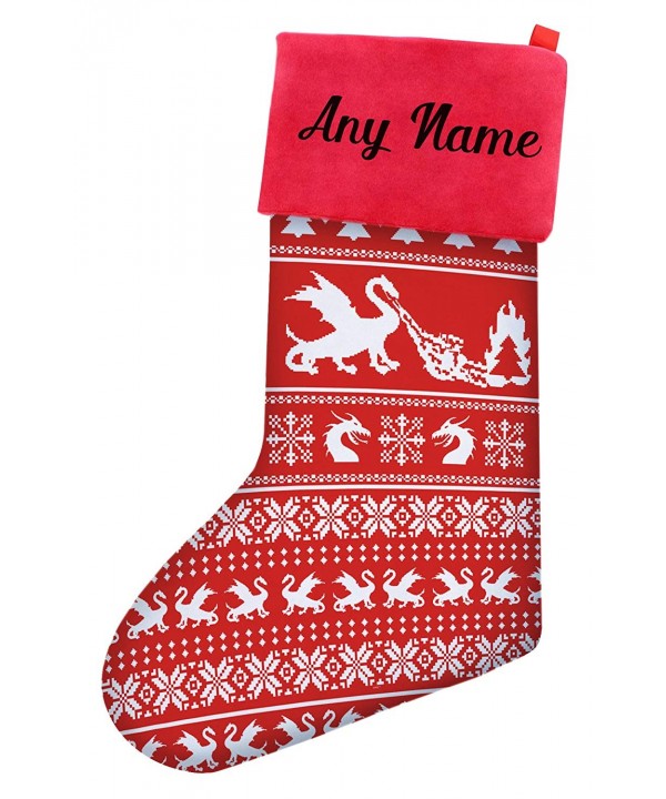 Christmas Stockings Dragons Sweater Stocking